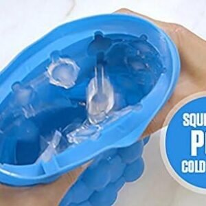 Silicone Ice Tray Mold Ice Cube Bucket.