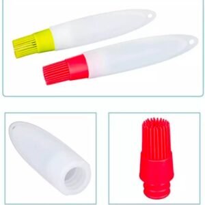 Silicone Bbq & Baking Oil Bottle With Brush