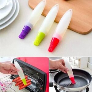 Silicone Bbq & Baking Oil Bottle With Brush