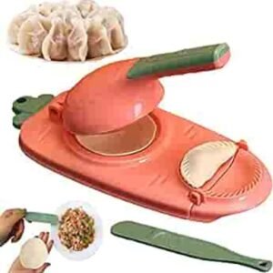 2 in 1 Dumpling Maker Manual Press Food Grade PP Material with Spoon