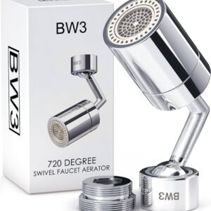 720 Degree Swivel Sink Faucet Dual Water Function & Kitchen Faucet Aerator