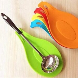 Silicone Spoon Rest Heat Resistant Kitchen Utensil Spatula Holder