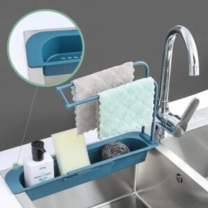 Telescopic Sink Shelf Soap, Sponge Drain Rack