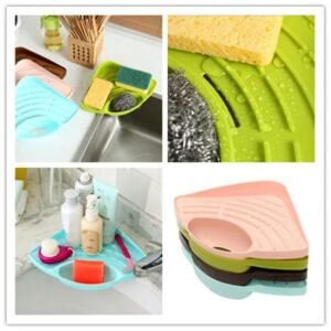 Kitchen Triangle Shelf Sink Dish Drain Rack