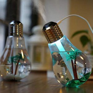 Bulb Humidifier / Aroma Diffuser / Air Purifier ( With Colorful Changing Lights )