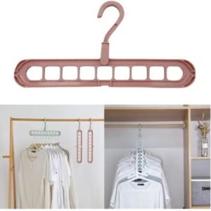 New Creative Clothes Hanger 9 Hole Towel Hook Closet Organizer