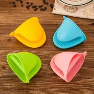 Pair of Silicone Oven Gloves Heat Resistant Mini Mitt Pot Holder