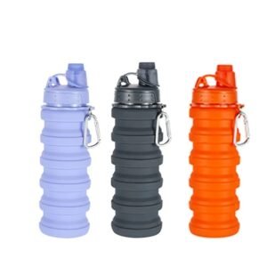 Silicone Collapsible Water Bottles Travel Sport Silicon Portable Foldable Water Bottle