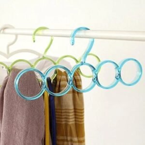 5 Ring Hanger Closet Scarf Organizer Hanger