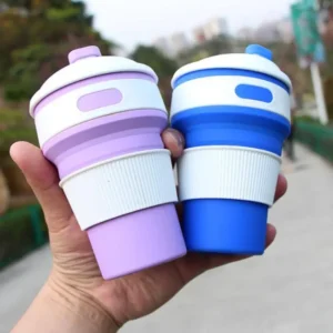 Portable Coffee Cup Collapsible BPA Free Food-Grade Silicone Pocket-Sized Travel Mug