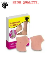 1 Pair Silicone Gel Heel Pad Socks for Pain Relief & Anti Crack Heel