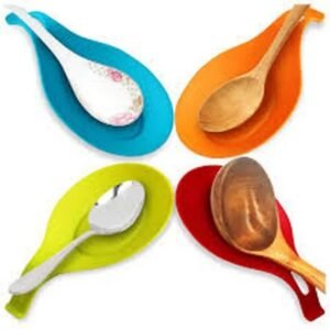 Silicone Spoon Rest Heat Resistant Kitchen Utensil Spatula Holder