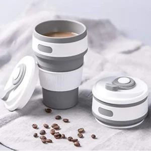 Portable Coffee Cup Collapsible BPA Free Food-Grade Silicone Pocket-Sized Travel Mug