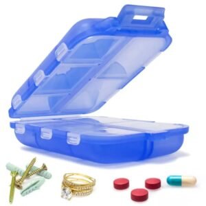 Pill Box Medicine Tablet Holder Dispenser 7 Compartment