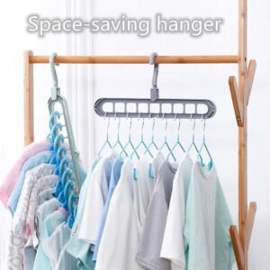 New Creative Clothes Hanger 9 Hole Towel Hook Closet Organizer