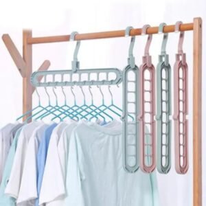 New Creative Clothes Hanger 9 Hole Towel Hook Closet Organizer