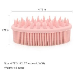 Silicone Body Cleaning Brush, Scalp Massager Dry and Wet Easy to Clean